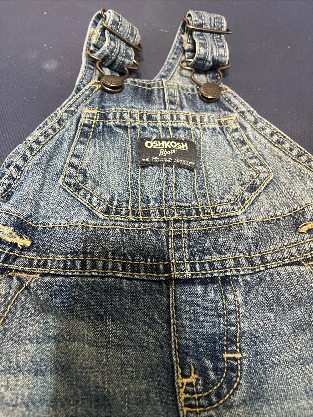 Baby OshKosh Vintage Denim Overall Pants size 3 months like new!